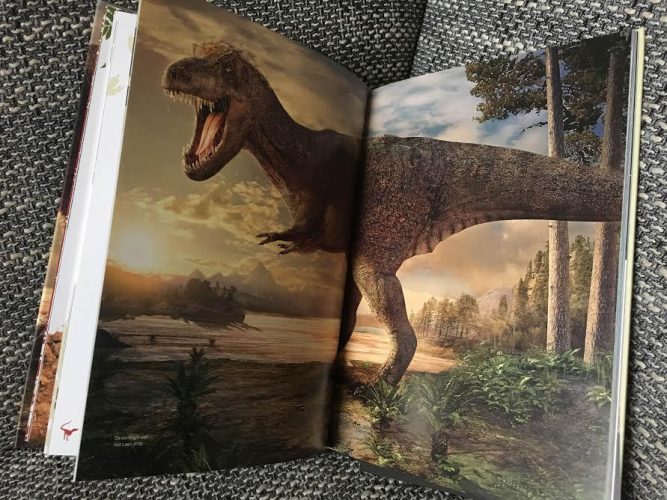 T.rex Trix in Naturalis het boek