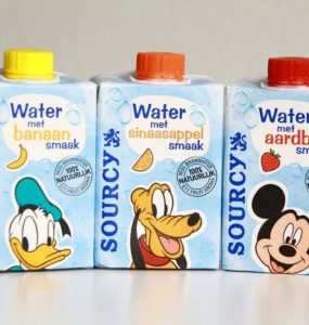 Sourcy water met een fruitsmaakje