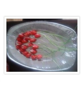 Gevulde tomaten tulpen.