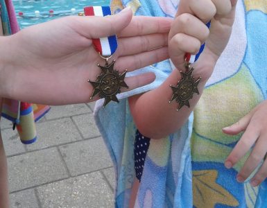 De Zwem4daagse medailles.
