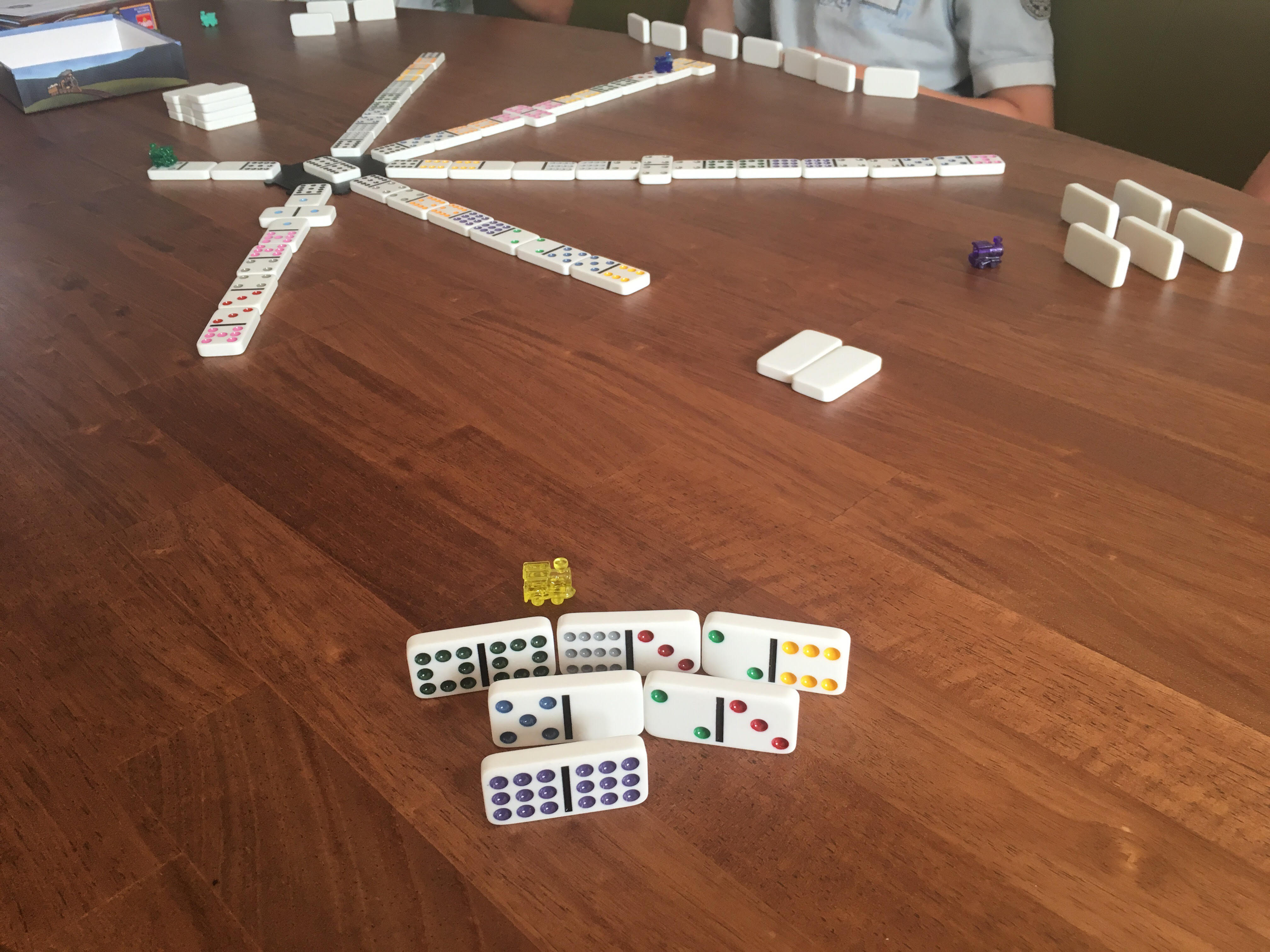Barry campus Luchtpost Mexican Train Dominoes van Goliath - Thuisleven.com