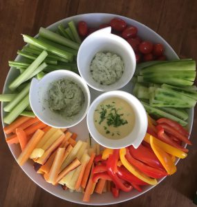 groente: groentesticks met dips