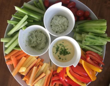 groente: groentesticks met dips