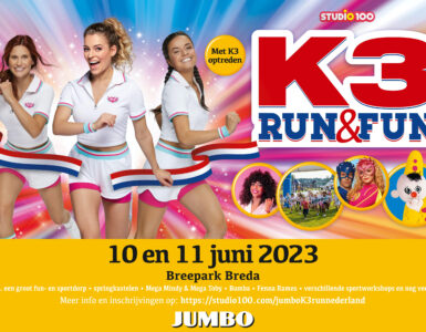 Spaaracties Jumbo supermarkt: K3 Run & Fun.