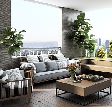 Een loungeset voor op je balkon.