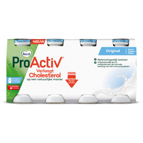 Gratis: Becel ProActiv Original cholesterolverlagend 250 gr of yoghurtdrink 8-pack.
