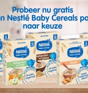 Gratis Nestlé Baby Cereals.
